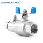 Liquid Cooling Water Energy Storage Leak Free Stainless Steel Sanitary Drain Ball Valve with Air Nozzle