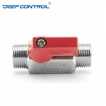 Liquid Cooling Water Prevent Leaks Stainless Steel SS304 SS316 PN63 NPT BSPT Thread Male Male Mini Ball Valve