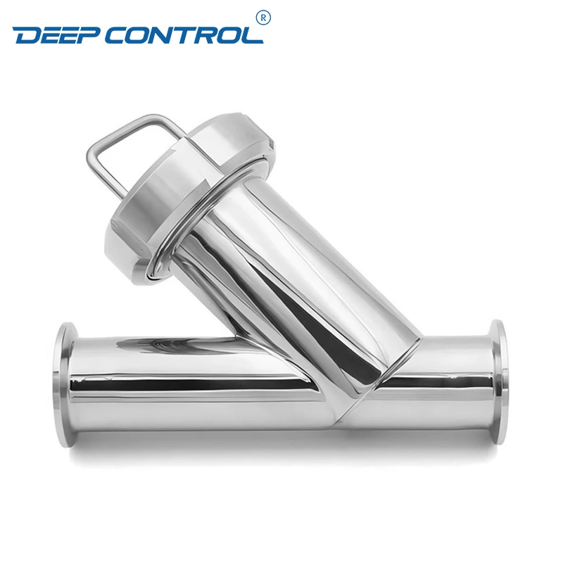 Sanitary Data Center Cooling Water Stainless Steel Filter Clamp Y Type Strainer