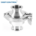 Liquid Water Cooling Data Center Hygienic Stainless Steel No Return Tri-Clamp Check Valve