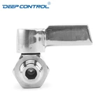 Stainless Steel SS304 SS316 NPT BSPT Male Male Thread Data Center Liquid Cooling Water Mini Ball Valve with SS Handle