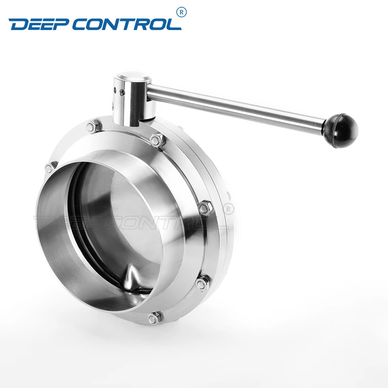Data Center Liquid Cooling Water CDU 8 INCH Hygienic Stainless Steel Pull Handle Butterfly Valve