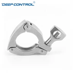 Sanitary Data Center Liquid Cooling Water Hygienic Stainless Steel 13MHHS 3PC Three Pieces Heavy Duty Clamp