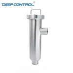 Stainless Steel Hygienic Cooling Water Data Center Butt Weld Angle Type Filter Strainer