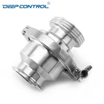 Hygienic Stainless Steel Cooling Water Data Center Clamped Male Thread No Return Valve