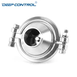 Hygienic Direct to Chip Liquid Cooling Stainless Steel Butt Weld Welding Check Valve With High Pressure Clamp