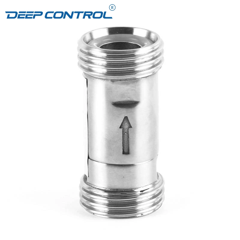 Hygienic Data Center Liquid Cooling Water Stainless Steel Thread one piece No Return Male Check Valve