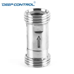 Hygienic Data Center Liquid Cooling Water Stainless Steel Thread one piece No Return Male Check Valve