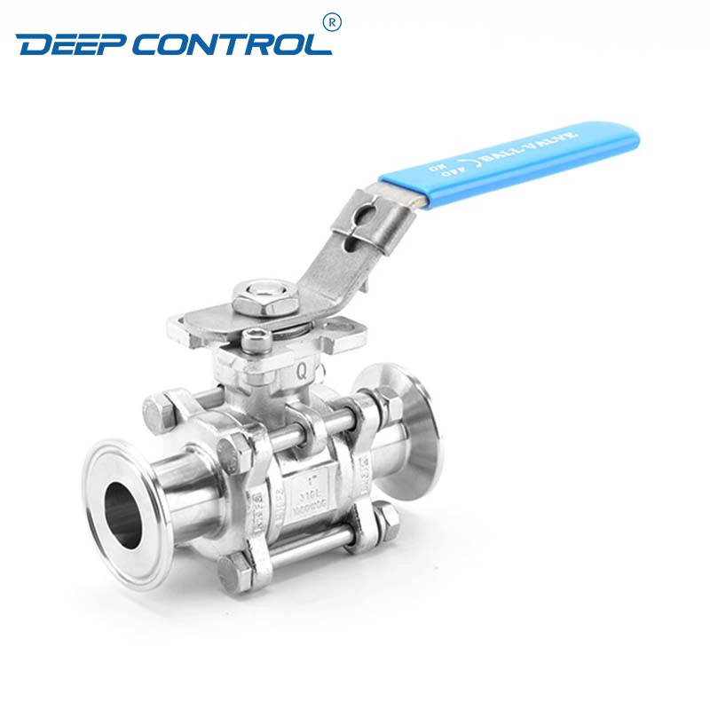Liquid Cooling Water Energy Storage Sanitary 3PC Tri-Clamp Hygienic Encapsulated Seal High Platform Ball Valve