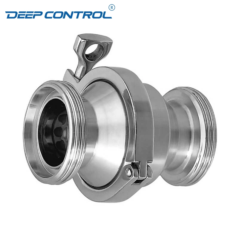 Hygienic Water Cooling Liquid Data Center Stainless Steel Thread Male Check Valve No Return Valve