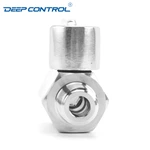 Stainless Steel SS304 SS316 NPT BSPT Male Male Thread Data Center Liquid Cooling Water Mini Ball Valve with SS Handle