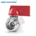 Liquid Cooling Water Prevent Leaks Stainless Steel SS304 SS316 PN63 NPT BSPT Thread Male Male Mini Ball Valve