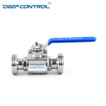 CDU Direct Liquid Cooling Solutions Data Center Sanitary Stainless Steel Male Thread 3 Way Ball Valve