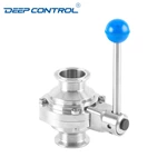 Data Center Liquid Cooling Direct to Chip Stainless Steel Tri-clamp Butterfly Ball Valve