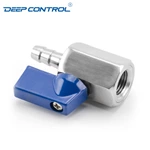 Energy Storage Liquid Cooling Water Stainless Steel SS304 SS316 Thread BSPT NPT Female Hose Adapter Mini Ball Valve