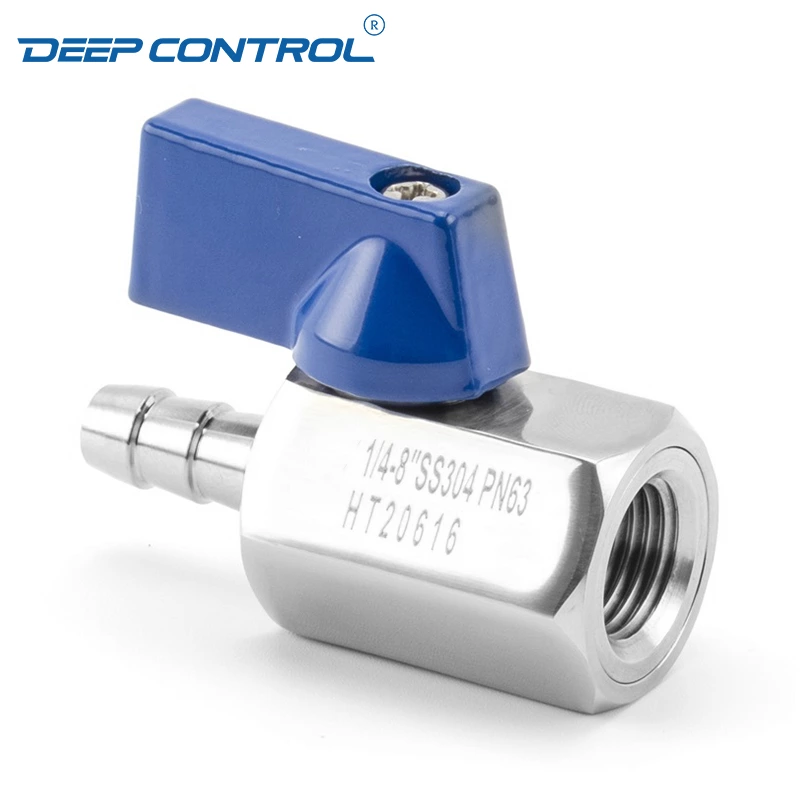 Energy Storage Liquid Cooling Water Stainless Steel SS304 SS316 Thread BSPT NPT Female Hose Adapter Mini Ball Valve