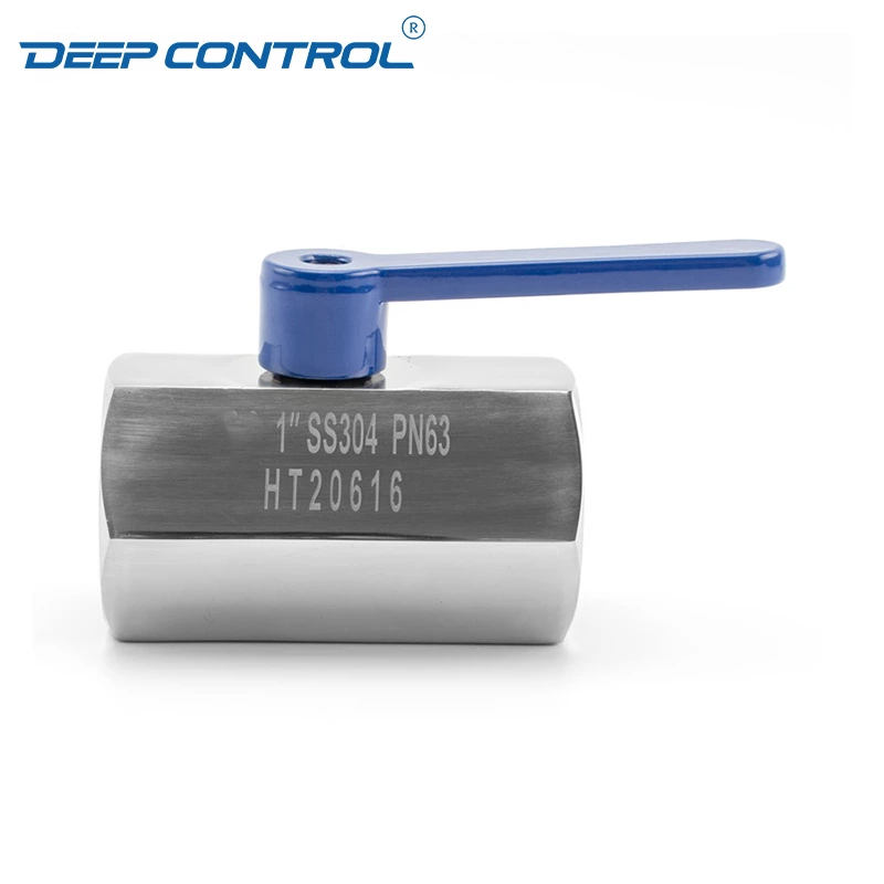 Leak Free Liquid Cooling Water DLC Stainless Steel BSPT NPT Female Thread Mini Ball Valve with Extended Handle