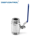Hygienic Liquid Cooling Water Energy Storage Stainless Steel Food Male-Male Thread Ball Valve