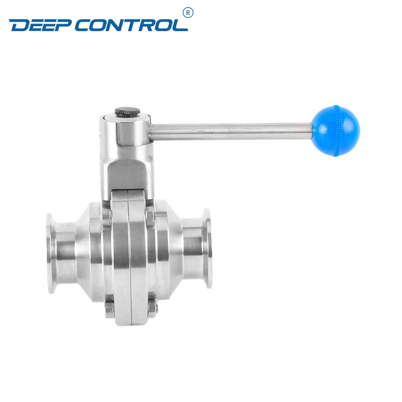 Data Center Liquid Cooling Direct to Chip Stainless Steel Tri-clamp Butterfly Ball Valve