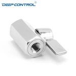 Energy Storage Liquid Cooling Water Stainless Steel SS304 SS316 NPT BSPT Female Thread Mini Ball Valve with SS Handle