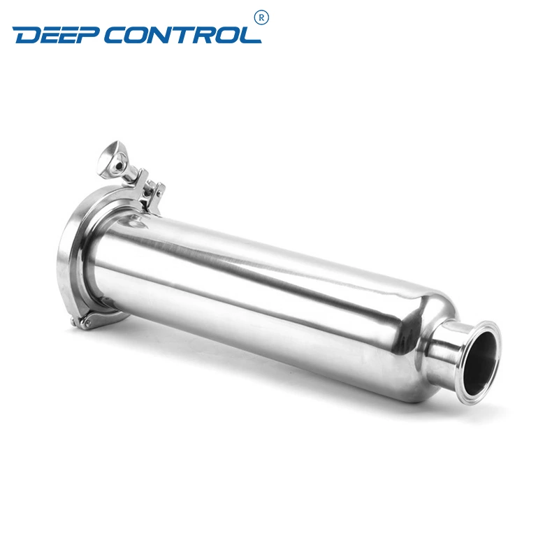 Direct to Chip Liquid Cooling Water Solution Stainless Steel Tri-Clamp Clamped Pipe Tube Straight Filter
