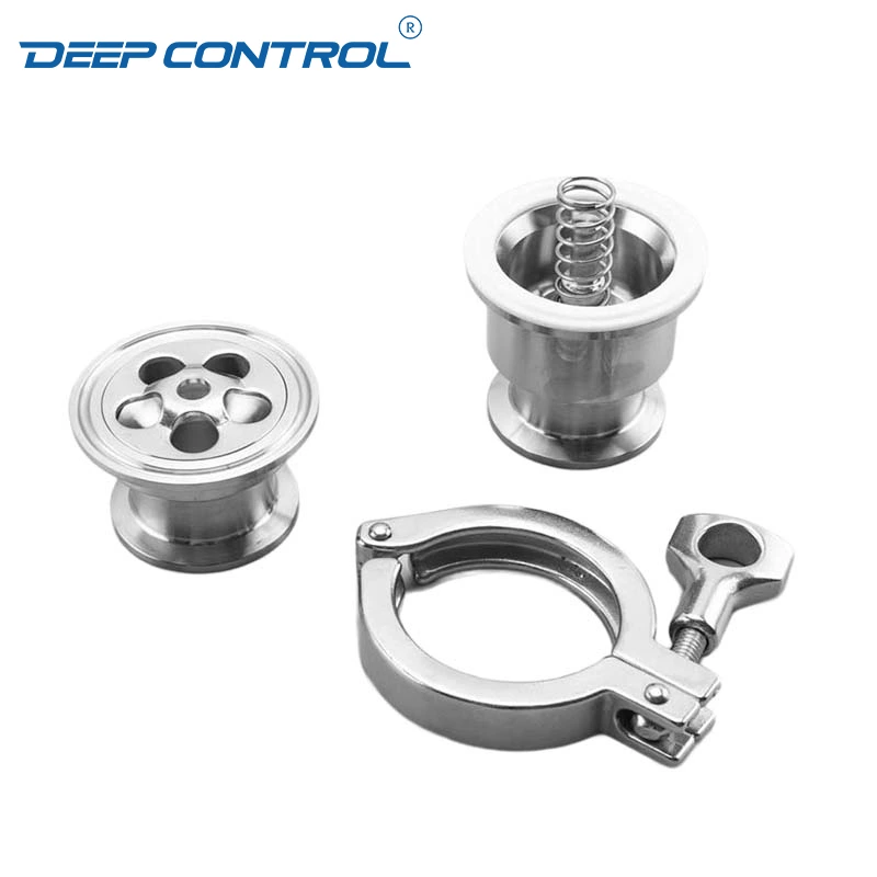Data Center Cooling Hygienic Sanitary Stainless Steel Tri Clamp Clamped No-return Check Valve With PTFE Seal