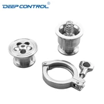 Data Center Cooling Hygienic Sanitary Stainless Steel Tri Clamp Clamped No-return Check Valve With PTFE Seal