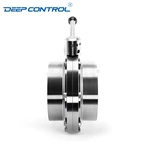 Data Center Liquid Cooling Water CDU 8 INCH Hygienic Stainless Steel Pull Handle Butterfly Valve