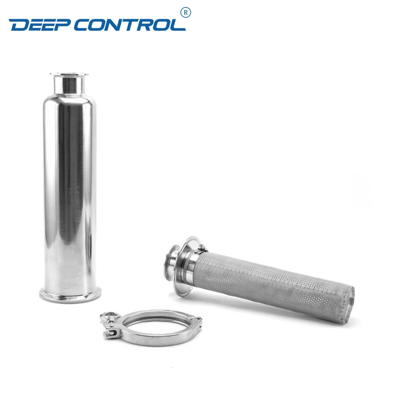 Direct to Chip Liquid Cooling Water Solution Stainless Steel Tri-Clamp Clamped Pipe Tube Straight Filter
