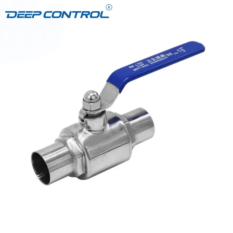 Hygienic Data Center Liquid Cooling Water Stainless Steel 2-way Butt Weld Ball Valve