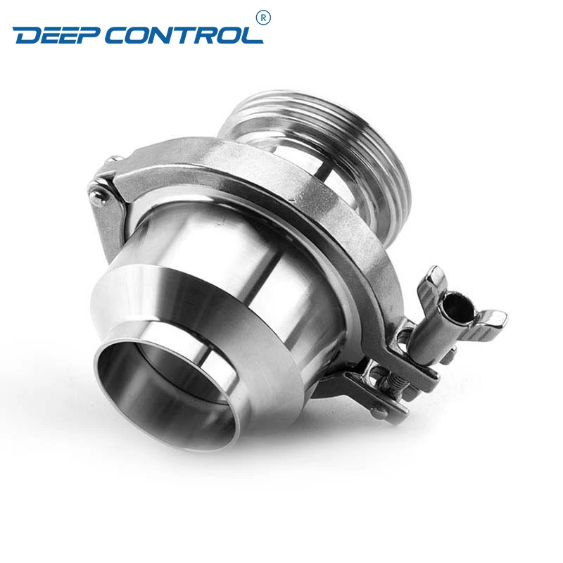 Sanitary Stainless Steel Data Center Liquid Cooling Water Male Butt-weld End Check Valve