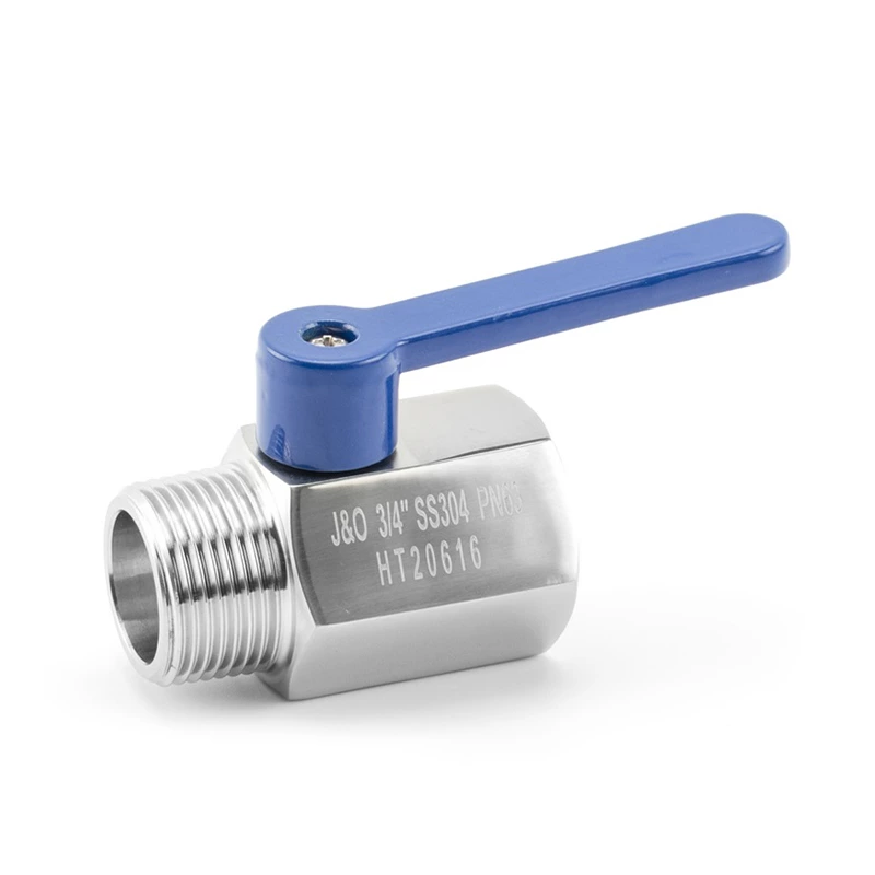 Stainless Steel Cooling Water Data Center BSPT NPT Thread Female Male Thread Mini Ball Valve with Extended Handle