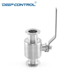 Liquid Cooling Data Center Stainless Steel One Piece Leak Free Hygienic Tri-Clamp Ball Valve