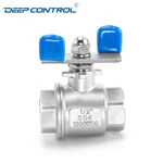 Data Center Cooling Water Free Leak Stainless Steel 2PC Female Ball Valve