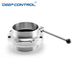 Data Center Liquid Cooling Water CDU 8 INCH Hygienic Stainless Steel Pull Handle Butterfly Valve