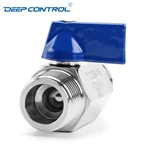Energy Storage Liquid Cooling Water SS304 SS316 Stainless Steel PN63 BSPT Thread Male Male Mini Ball Valve