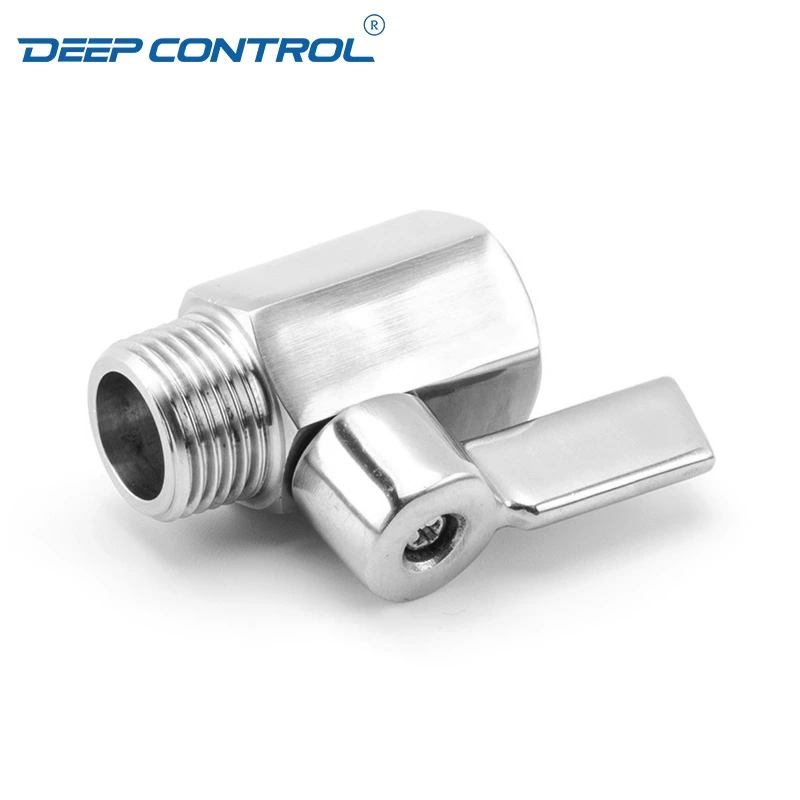Liquid Cooling System Designs Data Center SS304 SS316 Stainless Steel Male Female BSPT NPT Thread Mini Ball Valve with SS Handle