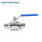 Water Cooling Liquid Data Center Energy Storage Sanitary Stainless Steel Welding 3 Way Ball Valve