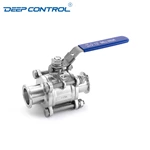 Liquid Data Cooling Water Leak Free Energy Storage Sanitary Stainless Steel 3PC Ball Valve