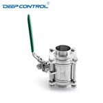 Energy Storage Water Data Cooling Water Hygienic Stainless Steel 3PC Butt Weld Ball Valve
