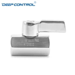 Energy Storage Liquid Cooling Water Stainless Steel SS304 SS316 NPT BSPT Female Thread Mini Ball Valve with SS Handle