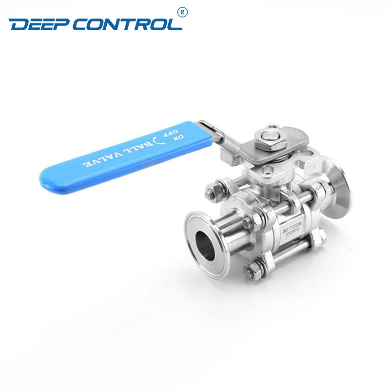Liquid Cooling Water Energy Storage Sanitary 3PC Tri-Clamp Hygienic Encapsulated Seal High Platform Ball Valve