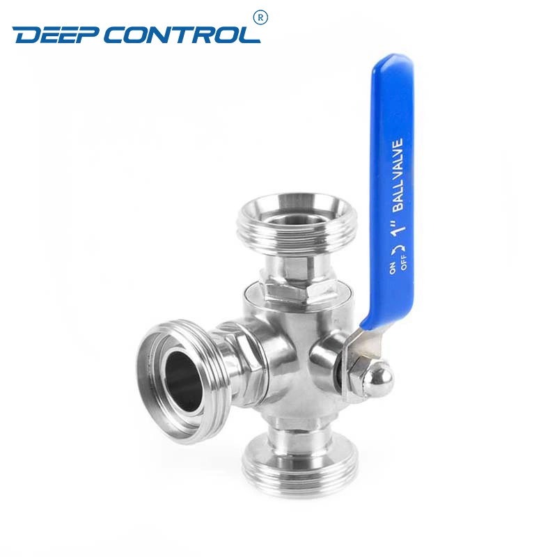 CDU Direct Liquid Cooling Solutions Data Center Sanitary Stainless Steel Male Thread 3 Way Ball Valve