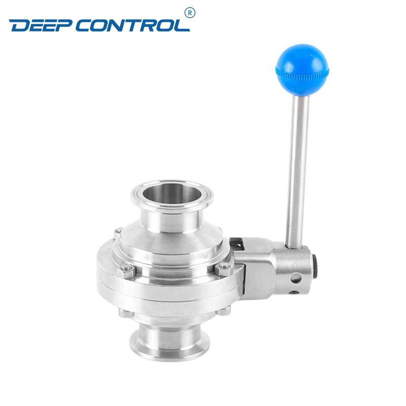 Data Center Liquid Cooling Direct to Chip Stainless Steel Tri-clamp Butterfly Ball Valve