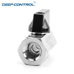Liquid Cooling Water Energy Storage Stainless Steel PN63 BSPT NPT Thread Female Female Mini Ball Valve