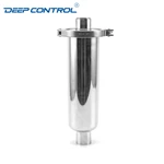 Sanitary Water Cooling Liquid Data Center Hygienic Stainless Steel Butt Weld Straight Tube Strainer Filter