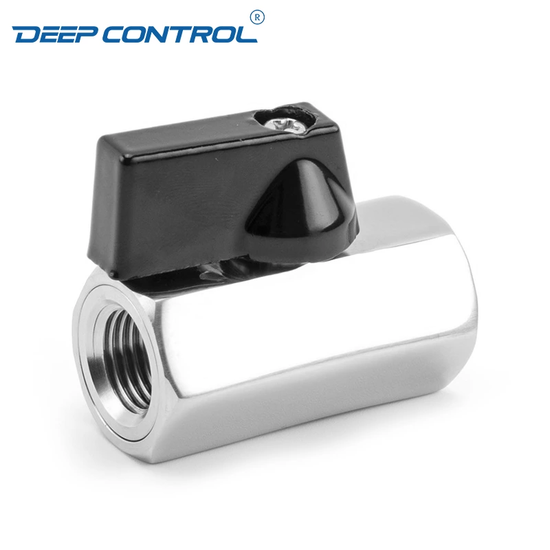 Liquid Cooling Water Energy Storage Stainless Steel PN63 BSPT NPT Thread Female Female Mini Ball Valve