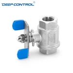 Data Center Cooling Water Free Leak Stainless Steel 2PC Female Ball Valve