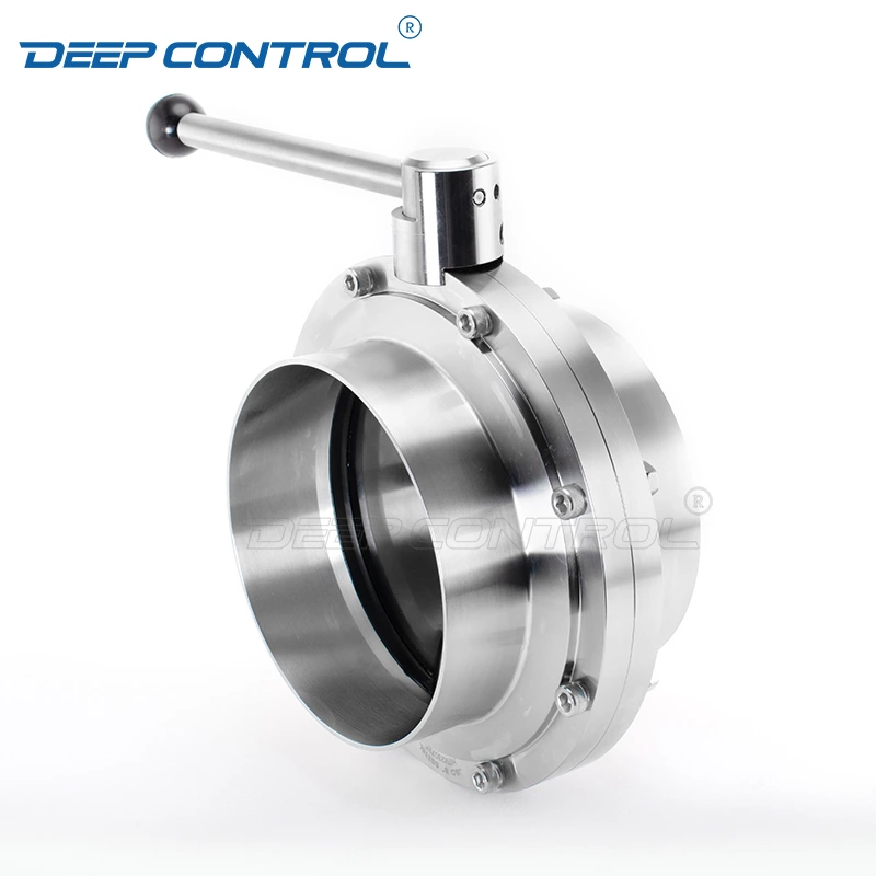Data Center Liquid Cooling Water CDU 8 INCH Hygienic Stainless Steel Pull Handle Butterfly Valve