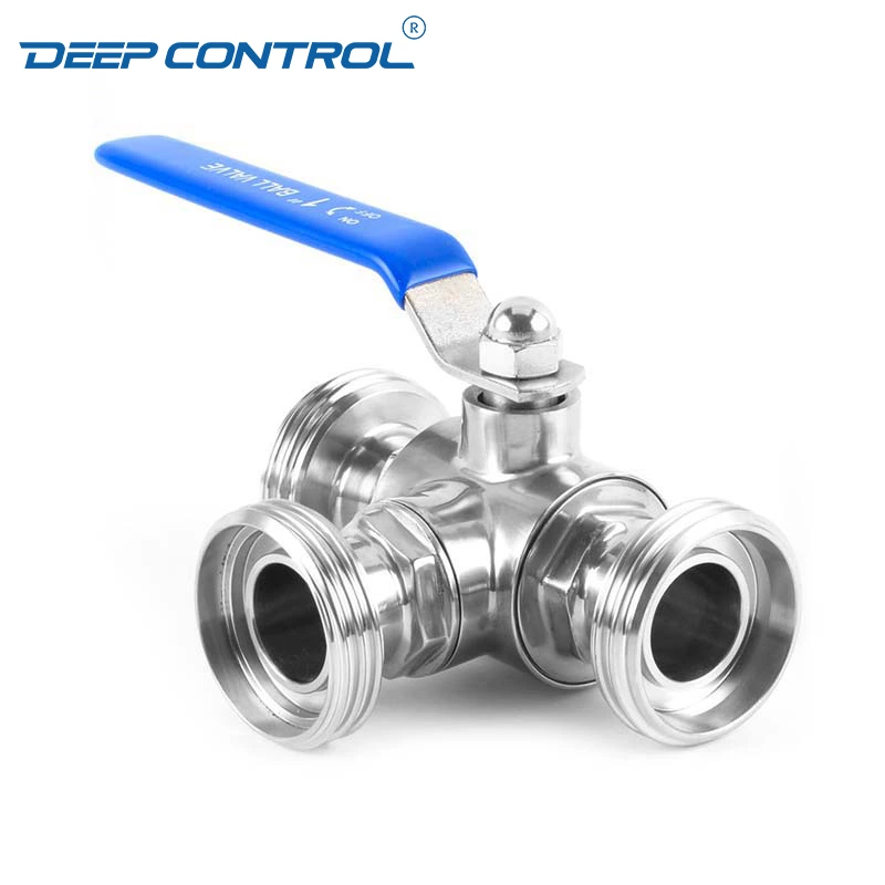 CDU Direct Liquid Cooling Solutions Data Center Sanitary Stainless Steel Male Thread 3 Way Ball Valve